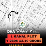 1 Kanal Affordable Price Plot Available For Sale In DHA Lahore Phase 7