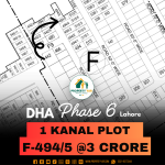 Low Price 1 Kanal Plot For Sale In DHA Lahore Phase 6 Block F