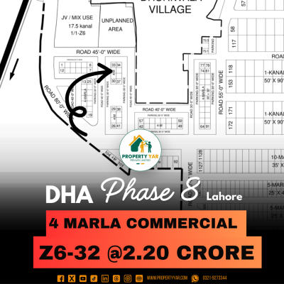 4 Marla Commercial Plot Available For Sale In DHA Lahore Phase 8