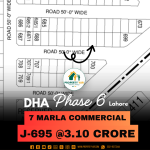 7 Marla Commercial Plot Available For Sale In DHA Lahore Phase 6 Block J