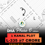 Near To Park 1 Kanal Plot Available For Sale In DHA Lahore Phase 6