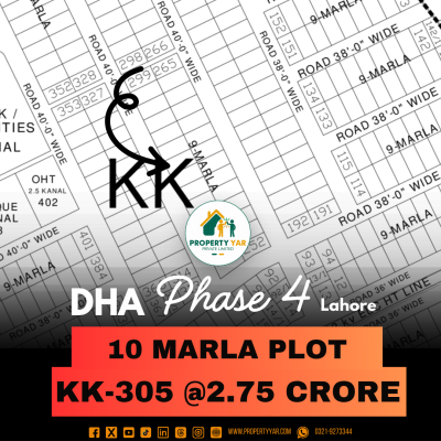 Ideal Location 10 Marla Plot For Sale In DHA Lahore Phase 4