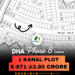 Cheapest Price 1 Kanal Plot Available For Sale In DHA Lahore Phase 8