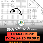 On 50 Feet Road 1 Kanal Plot Available For Sale In DHA Lahore Phase 8