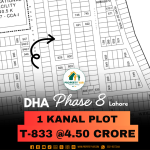 Reasonable Price1 Kanal Plot Available For Sale In DHA Lahore Phase 8