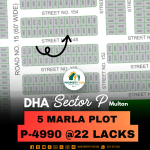 Best Location 5 Marla Army Plot Available For Sale In DHA Multan