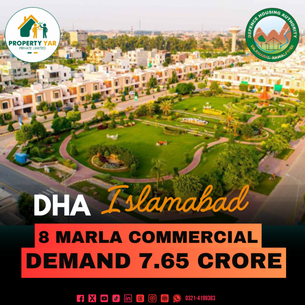 Affordable Price 8 Marla Commercial Plot Available For Sale In DHA Islamabad Sector F-1