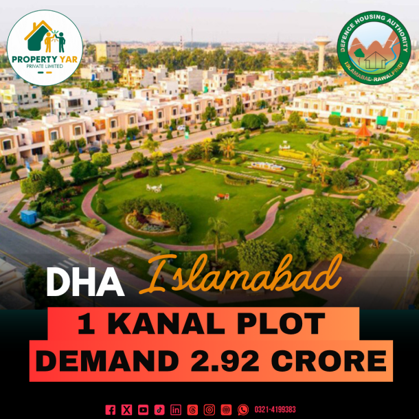 Investor Rate 1 Kanal Plot Available For Sale In DHA Islamabad Sector C-1