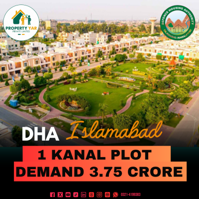 Facing Park 1 Kanal Plot Available For Sale In DHA Islamabad