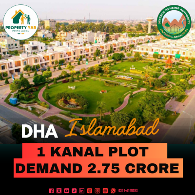 Prime Location 1 Kanal Plot Available For Sale In DHA Islamabad Phase 4