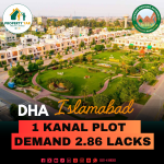 On 50 Feet Road 1 Kanal Plot Available For Sale In DHA Islamabad