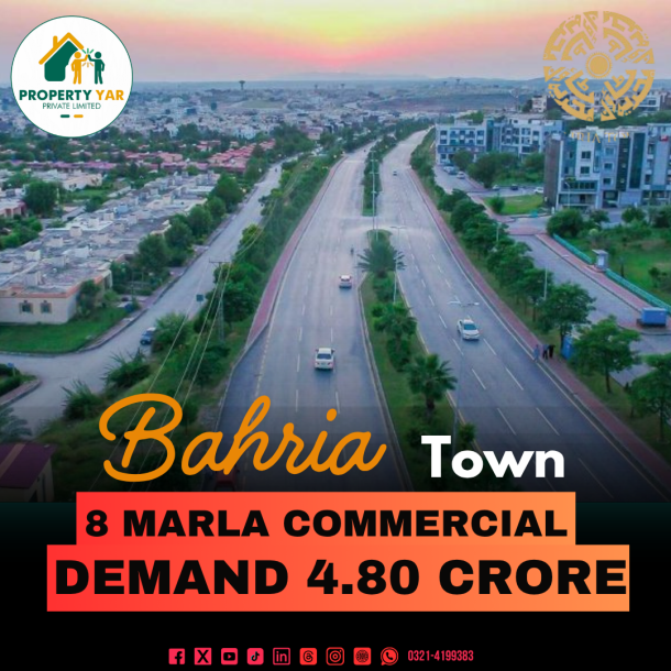 8 Marla Ready Commercial on Main Avenue 120 wide Plot Available For Sale In Bahria Enclave-1