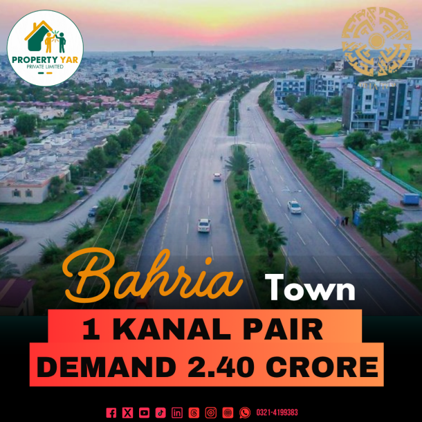 Low Price 1 Kanal Pairs Plots Available For Sale In Bahria Enclave Sector F-1