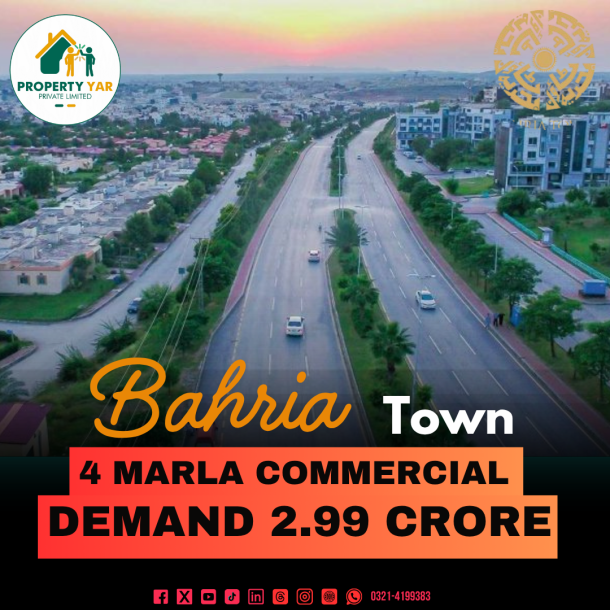 4 Marla Commercial Plot Available For Sale In Bahria Enclave Sector A-1