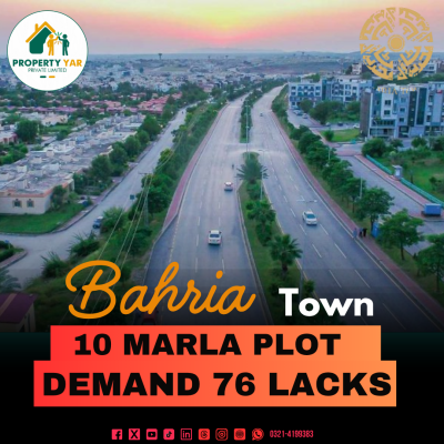 Ideal Location 10 Marla Plot For Sale In Bahria Town Rawalpindi Phase 8 Sector F2