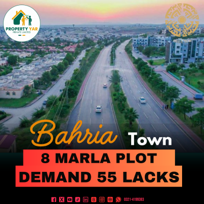 Sector K Top Location 8 Marla Plot For Sale In Bahria Town Rawalpindi Phase 8