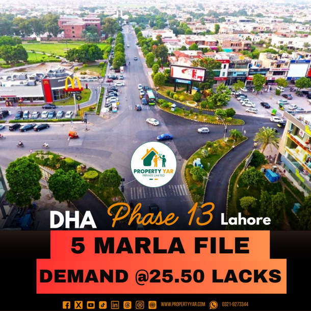 DHA Lahore Phase 13 5 Marla Allocation File Available For Sale-1