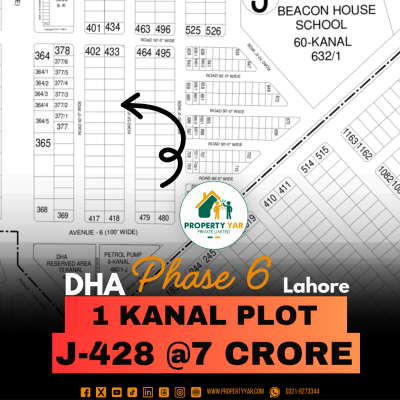 Prime Location 1 Kanal Plot Available For Sale In DHA Lahore Phase 6