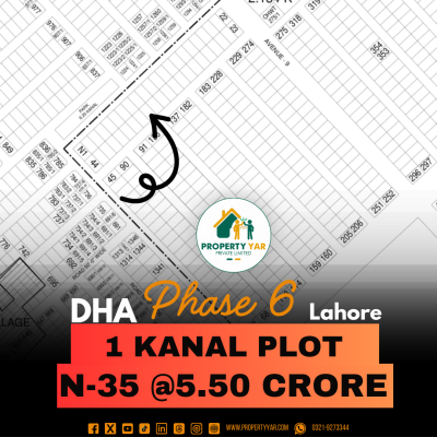 Reasonable Price 1 Kanal Plot Available For Sale In DHA Lahore Phase 6