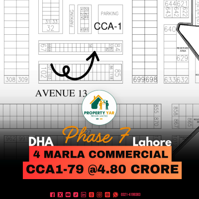Reasonable Price 4 Marla Commercial Plot Available For Sale In DHA Lahore Phase 7