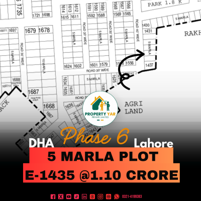 Best Price 5 Marla Plot Available For Sale In DHA Lahore Phase 6