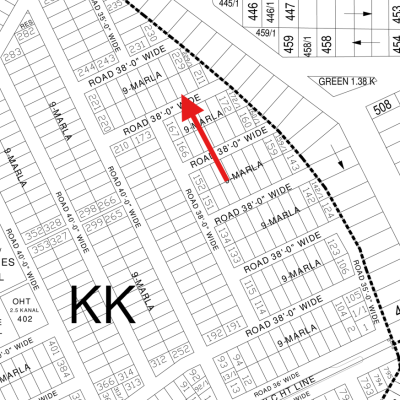 Prime Location 9 Marla Plot Available For Sale In DHA Lahore phase 4 Block KK