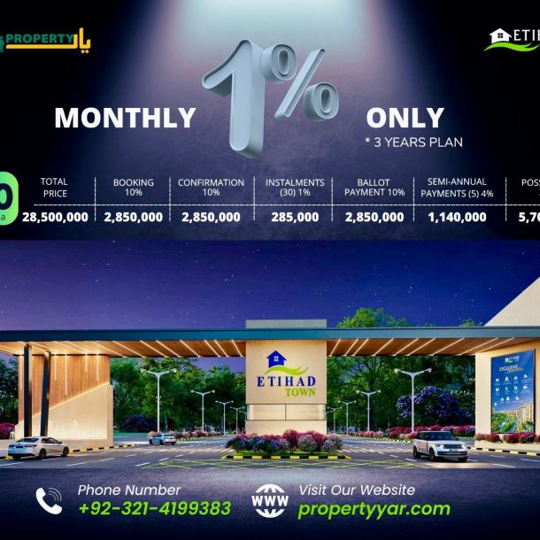 40 Marla Plot Available On Installment Plan In Etihad Town Phase 3-1