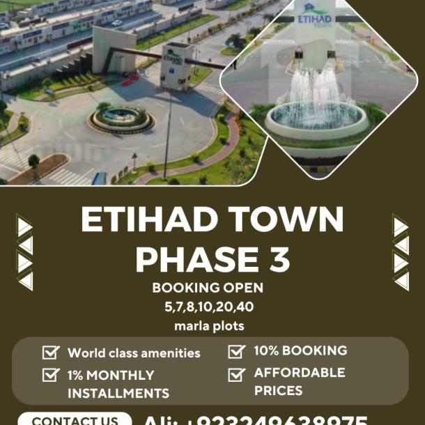 Top Location 1 Kanal Plots Available For Sale In Etihad Town Phase 3 Lahore-3