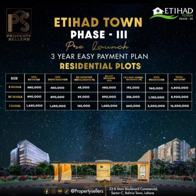 7 Marla Plots Available For Sale In Etihad Town Phase 3 Lahore