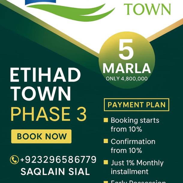 10 Marla Plots Available For Sale In Etihad Town Phase 3 Lahore-2