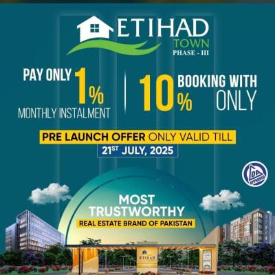 5 Marla Plots Available For Sale In Etihad Town Phase 3 Lahore