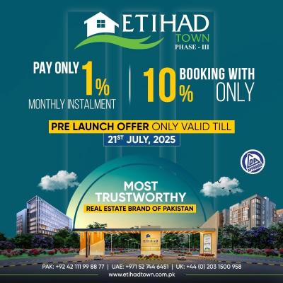 8 Marla Best Location Plots Available For Sale In Etihad Town Phase 3 Lahore