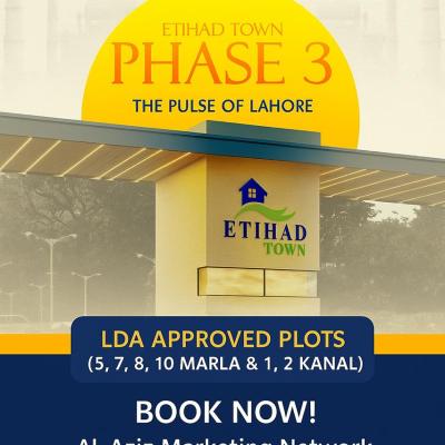 5 Marla Plots Available For Sale In Etihad Town Phase 3 Lahore