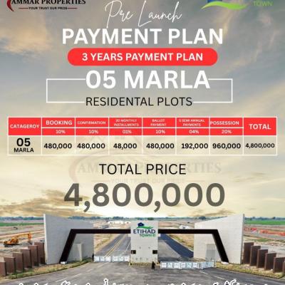 2 Kanal Plots Available For Sale In Etihad Town Phase 3 Lahore