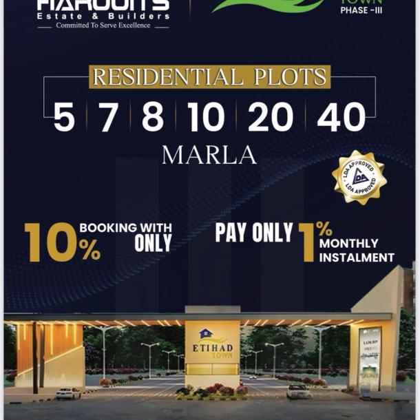 10 Marla Plots Available For Sale In Etihad Town Phase 3 Lahore-1