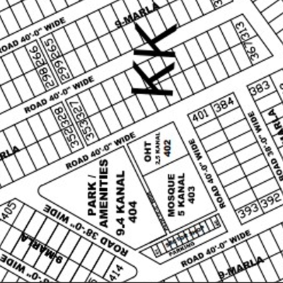9 Marla Residential Plot For Sale KK-344 Demand 265 Lac In DHA Phase 4 KK