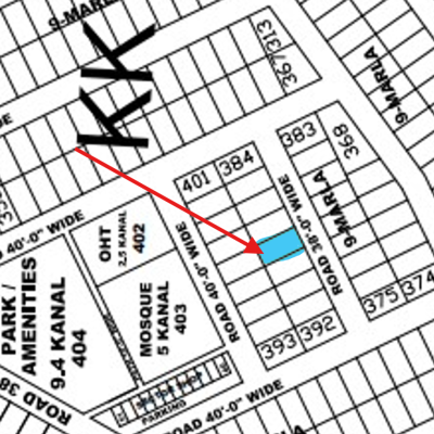 9 Marla Residential Plot For Sale KK-388 Demand 265 Lac In DHA Phase 4 KK