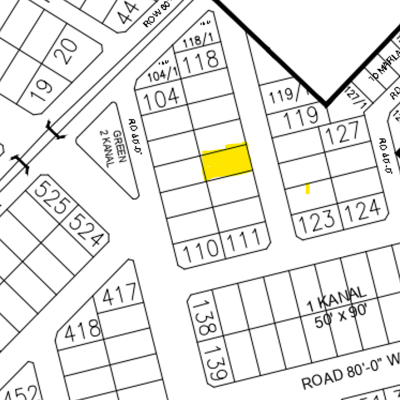 1 Kanal Plot For Sale M - 114 Demand 370 Lac In DHA Phase 5