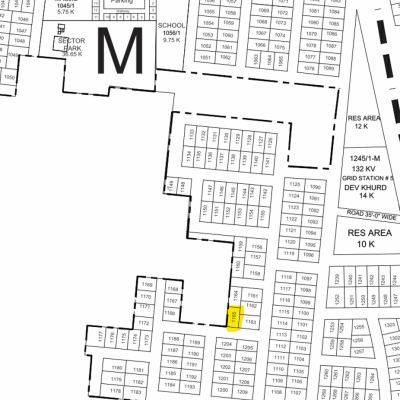 1 Kanal Residential Plot M-1165 For Sale Demand 145 lac In DHA Phase 9 Prism
