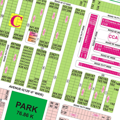 for Sale Luxurious Living Space 2 Kanal Plot in DHA Phase 6