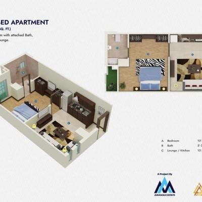 1 Bed Apartment in Amanah Noor Residence Best Location