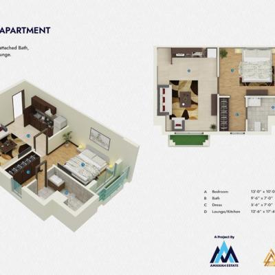 1 Bed Apartment in Amanah Noor Residence Best Location