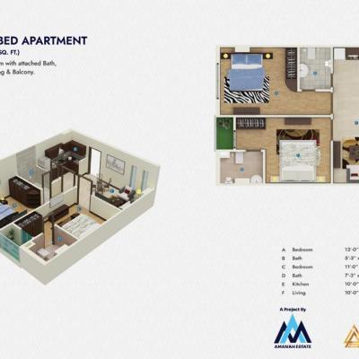 1 Bed Apartment in Amanah Noor Residence Best Location