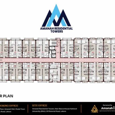 1 Bed Apartment in Amanah Residential Towers Lahore