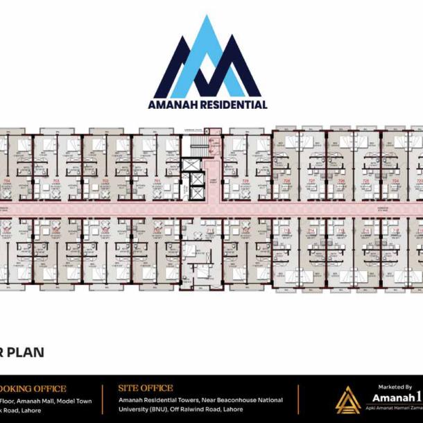 1 Bed Apartment in Amanah Residential Lahore-17