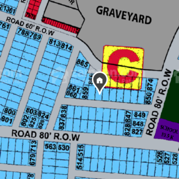 1 Kanal Plot For Sale In DHA Phase 9 Prism-1