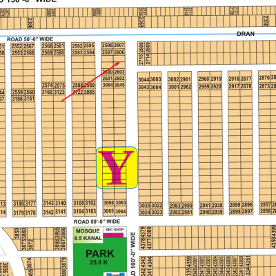 12 Kanal Plot Limited Time Offer in DHA Phase 7 Lahore Block Y
