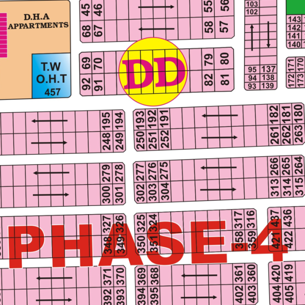 Corner 1 kanal Plot In DHA Phase 4 Lahore Block DD-1