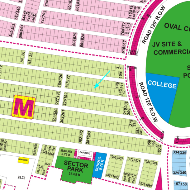 M-150 Plot For Sale In DHA Phase 9 Prisim Lahore-1