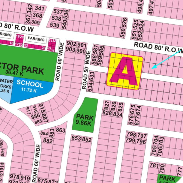 A-580 Plot For Sale In DHA Phase 9 Prisim Lahore-1